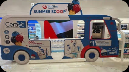 CeraVE — Ice Cream Booth Setup